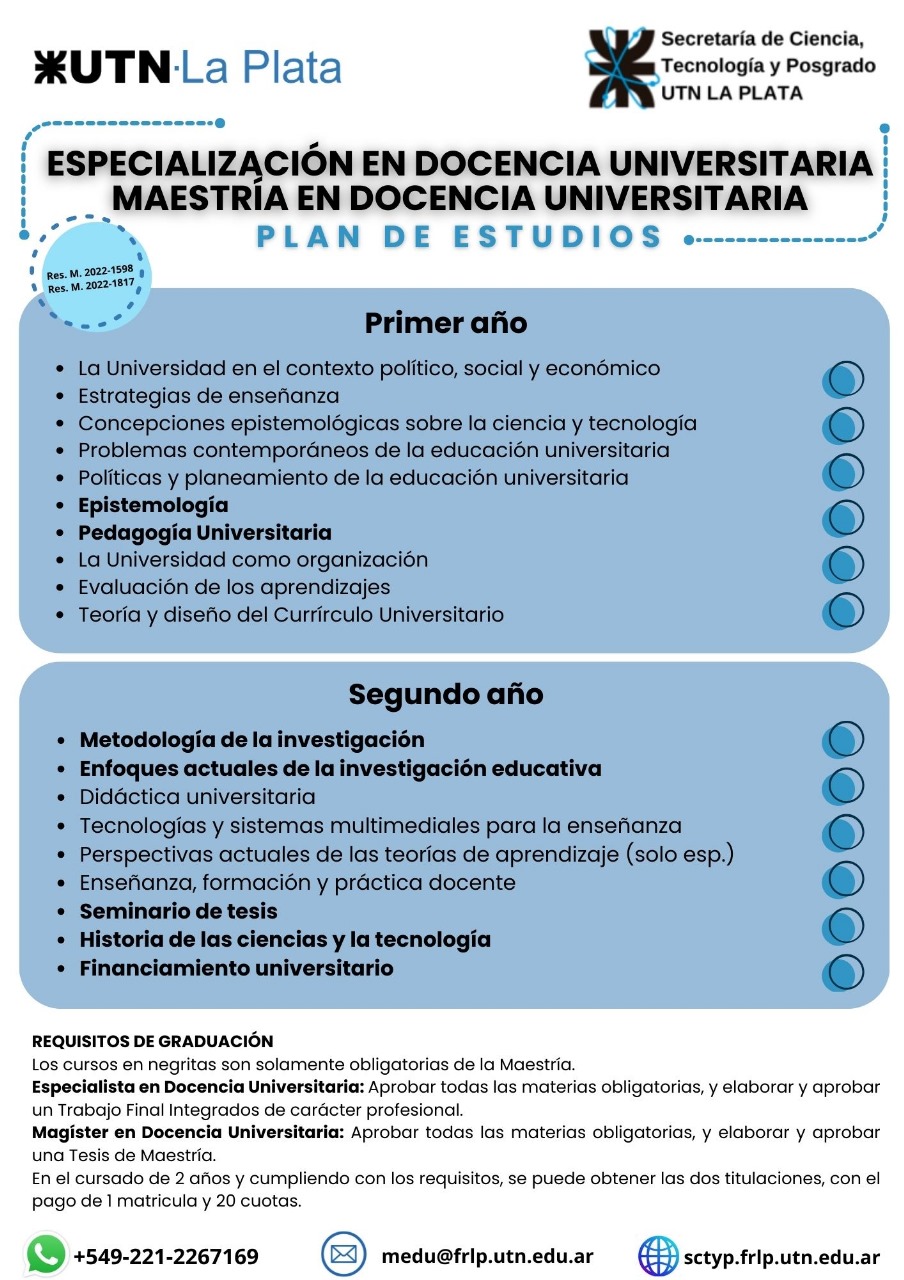 Plan de estudio
