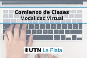 teclado de computadora con logo UTN FRLP