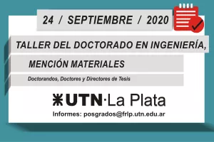 Imagen en color con textos del taller de posgrado 2020