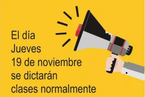 Megáfono anunciando la noticia