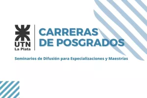 Flyer de seminarios para especializaciones y maestrías