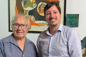El Decano junto al premio Nobel de la Paz