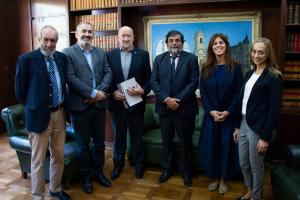 Autoridadades de la UTN La plata junto a autoridades de la Fiscalía de estado en el marco de la firma de convenio entre ambas instituciones