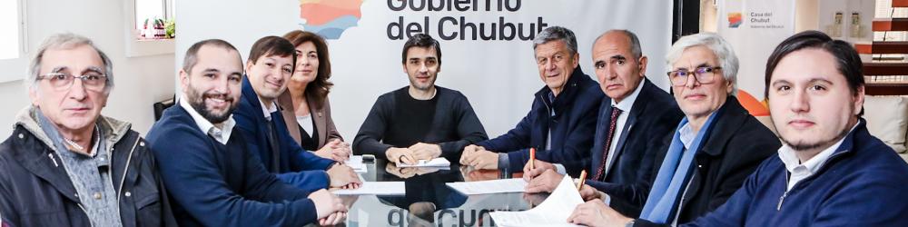 convenio específico con el gobernador de la provincia de Chubut