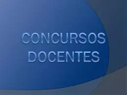 concursos  docentes