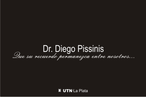 Homenaje al Dr. Diego Pissinis de la UTN La Plata.