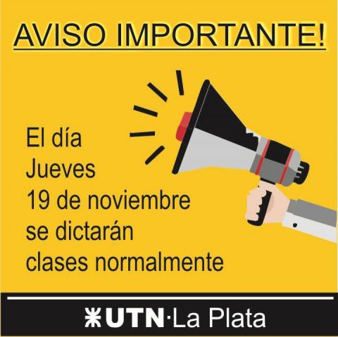 Megáfono anunciando la noticia