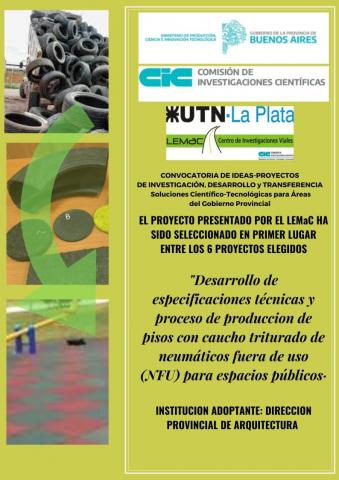 flyer sobre reciclado. Logo CIC y UTN