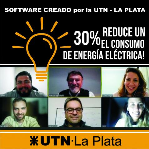 pantalla zoom de los integrantes creadores del software para la reducción del consumo y de costos de la energía electrica