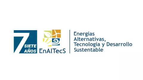 Logo siete años Energías Alternativas, Tecnología y Desarrollo Sustentable ENALTECS