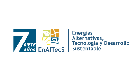 Logo siete años Energías Alternativas, Tecnología y Desarrollo Sustentable ENALTECS