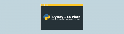 logotipo de python pyday en la plata