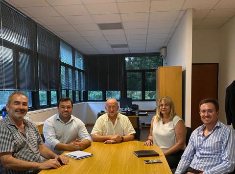 Autoridades de la UTN La Plata reunidos con autoridades de Gral. Alvear en el decanato