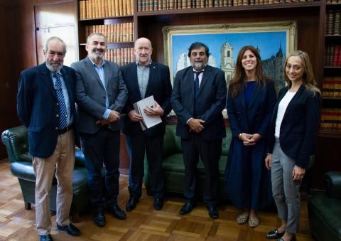 Autoridadades de la UTN La plata junto a autoridades de la Fiscalía de estado en el marco de la firma de convenio entre ambas instituciones