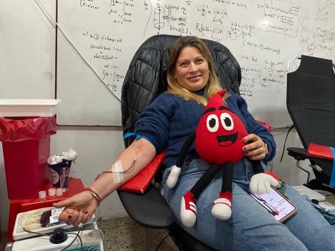 Jornad de donación de sangre en la utn la plata