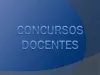 concursos  docentes