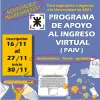imagen con muchos elementos de un escritorio de un estudiante y datos del programa de apoyo 