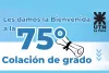 flyer del acto de colación numero 75