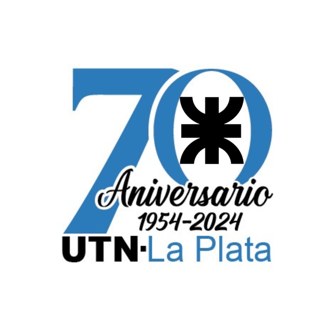 logo setenta años utn la plata